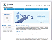 Tablet Screenshot of extendedanswers.com